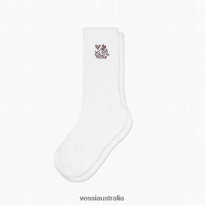 Vessi Lifestyle Crew Socks T04B4 Black,White,Lunar New Year 2024