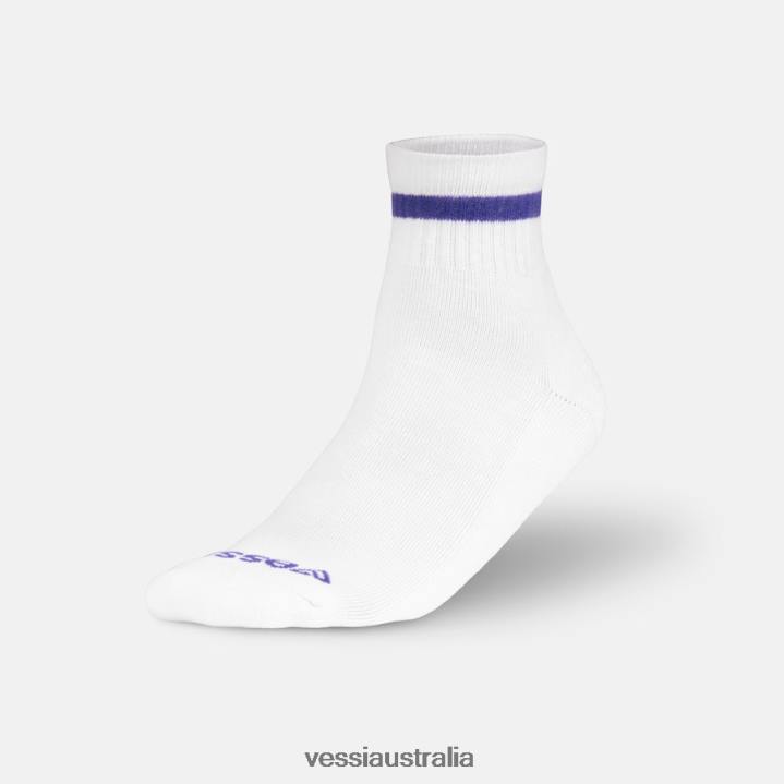 Vessi Mid Crew Socks T04B5 Grey,Black,White,Pink on White,Turquoise on White,Purple on White
