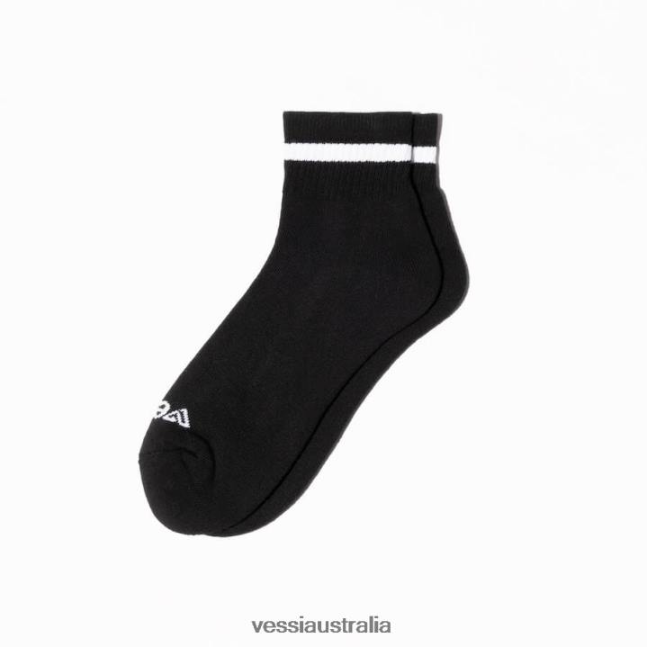Vessi Mid Crew Socks T04B5 Grey,Black,White,Pink on White,Turquoise on White,Purple on White