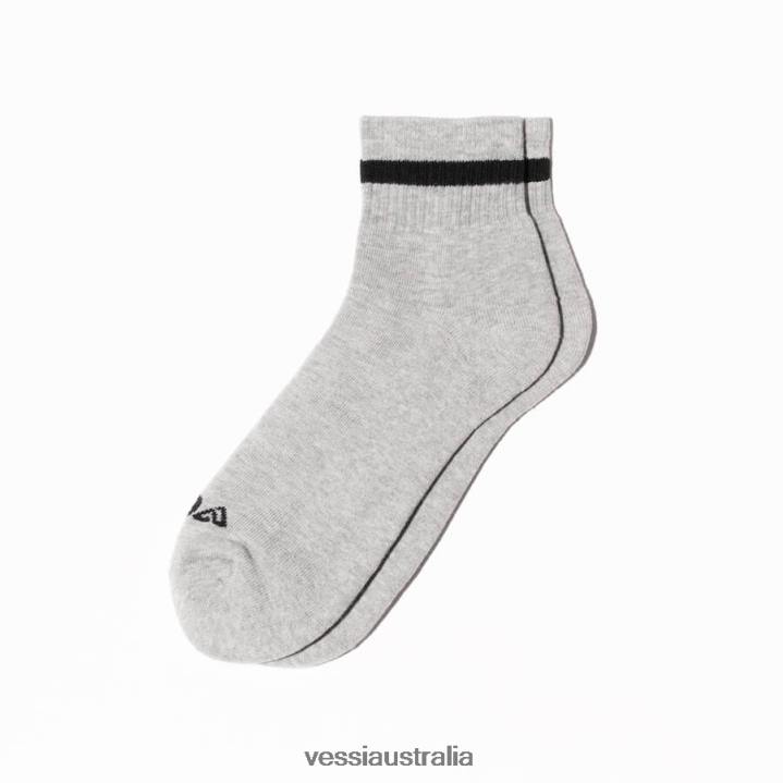 Vessi Mid Crew Socks T04B5 Grey,Black,White,Pink on White,Turquoise on White,Purple on White