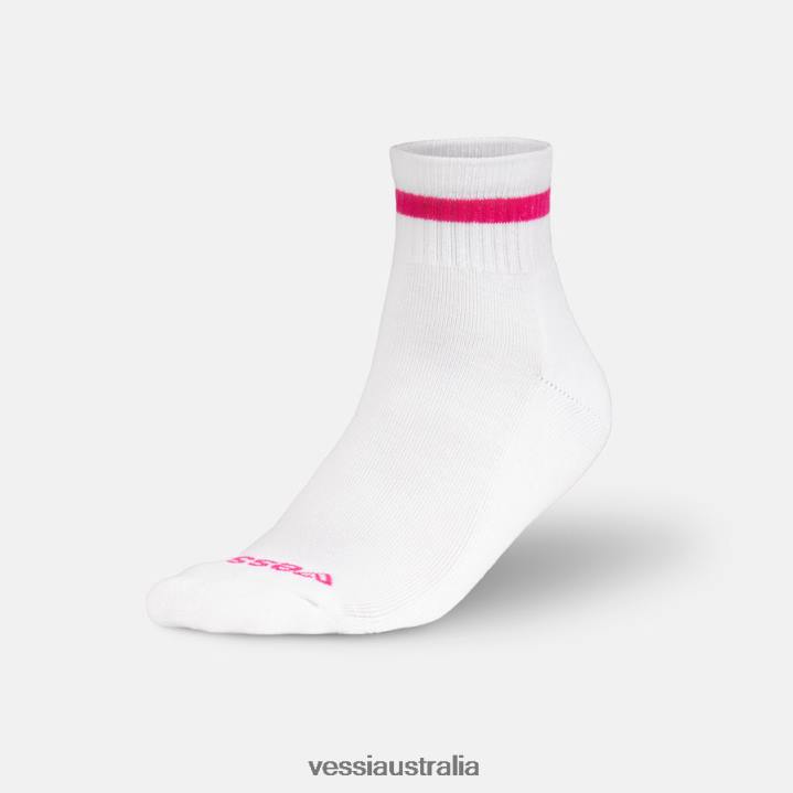 Vessi Mid Crew Socks T04B5 Grey,Black,White,Pink on White,Turquoise on White,Purple on White