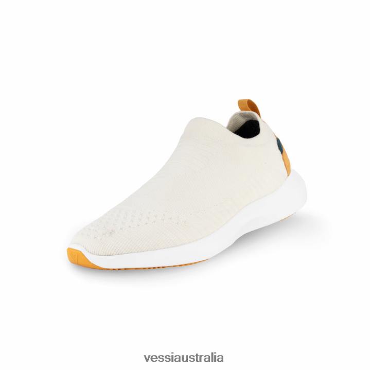Vessi Everyday Move Slip-Ons - White on Oasis T04B276 White on Oasis