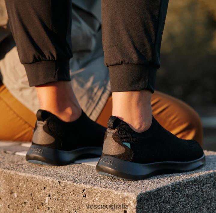 Vessi Everyday Move Slip-ons - Onyx Black on Black T04B215 Onyx Black on Black